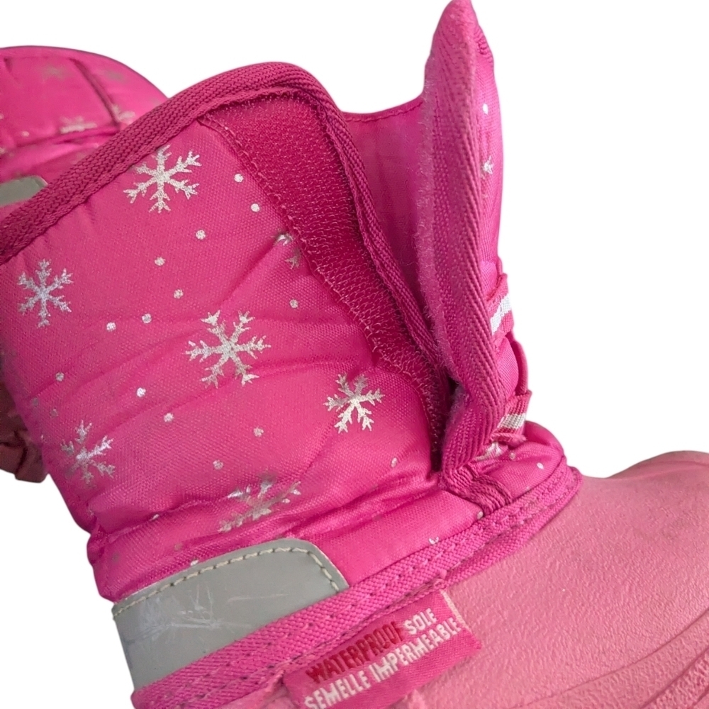Toddler Girl Insulated Waterproof Snow Winter Boots 8 - Picture 7 of 8